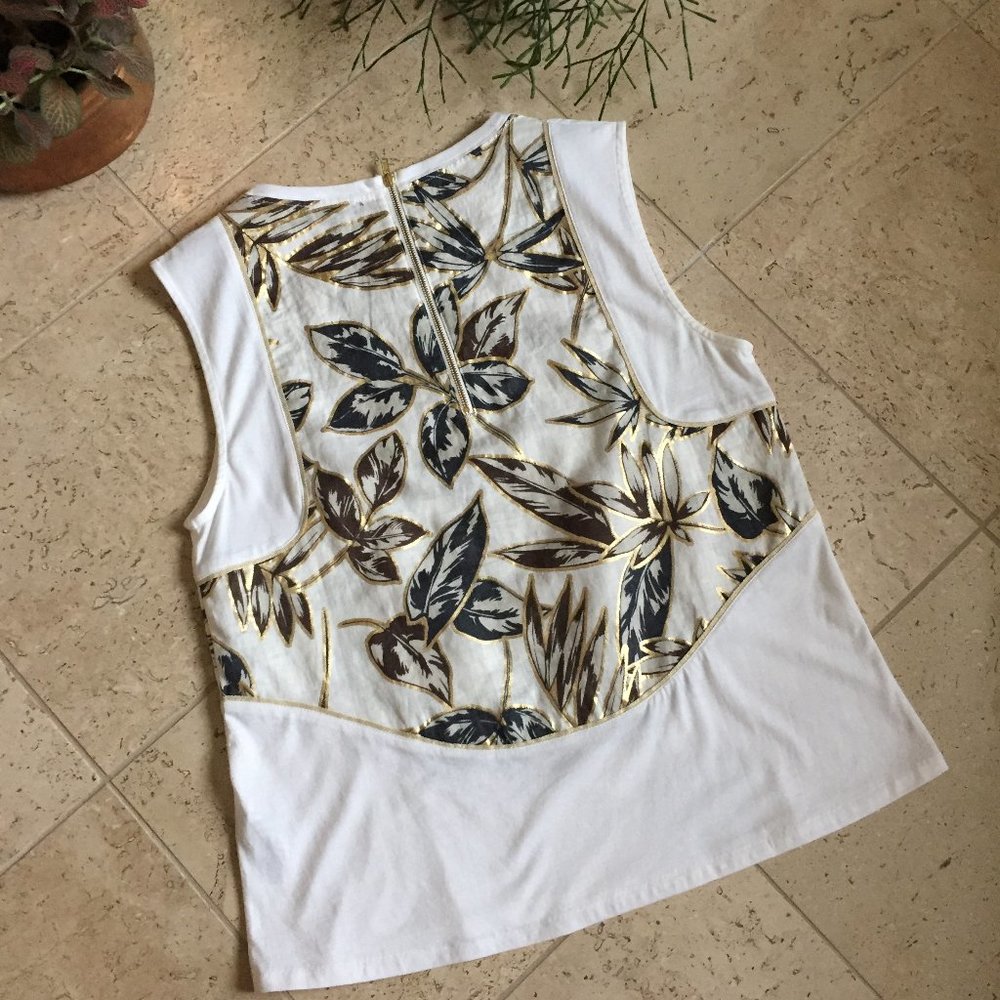 J. Crew Sleeveless Linen and Cotton Top - Picture 4 of 9